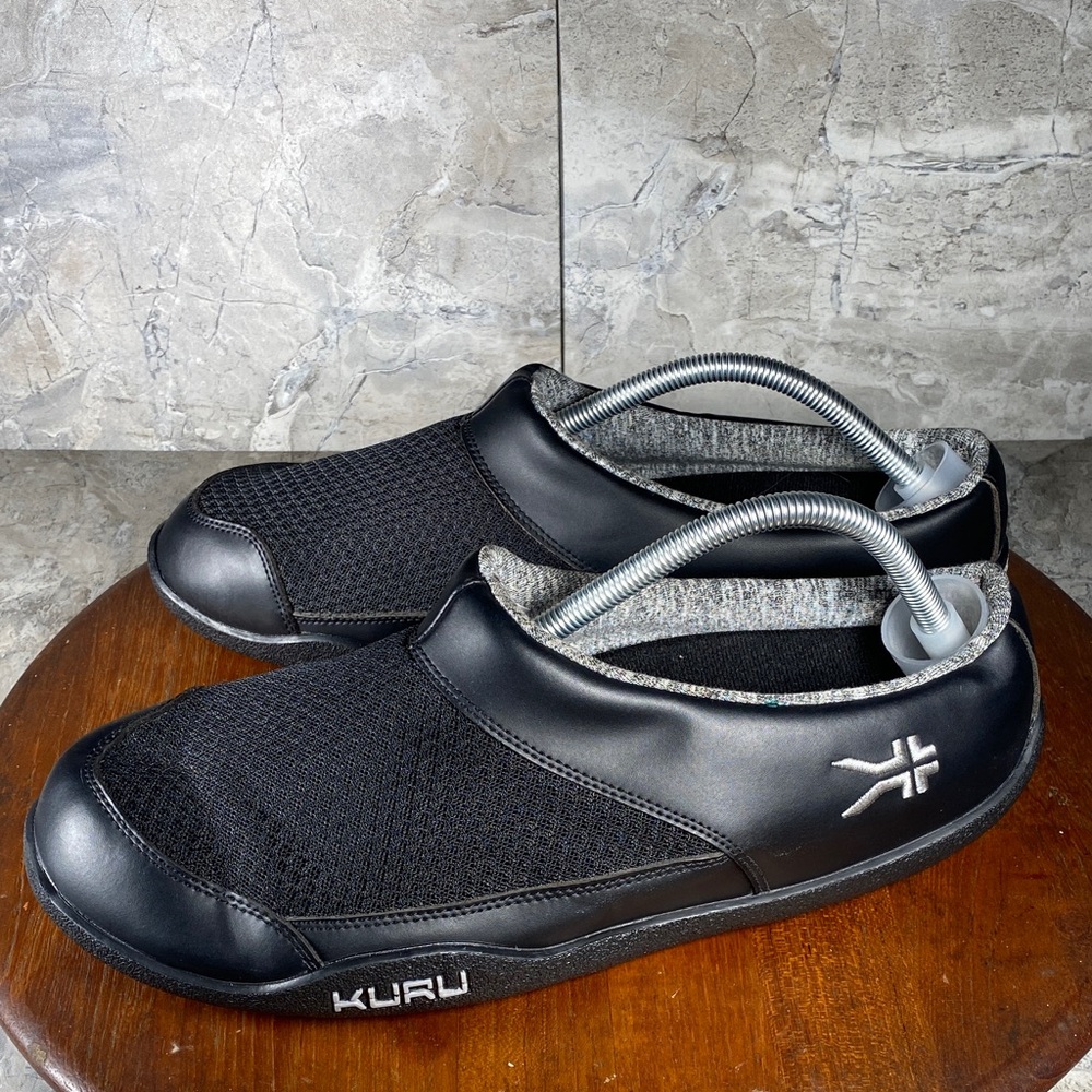 KURU Draft Black Mesh Men’s Size 12 Slip-On Shoes